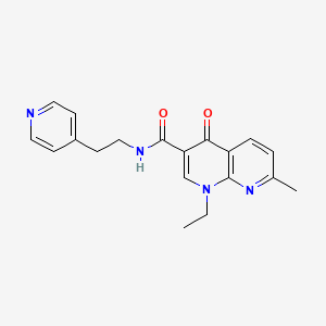1-ethyl-7-methyl-4-oxo-N-(2-(pyridin-4-yl)ethyl)-1,4-dihydro-1,8-naphthyridine-3-carboxamide