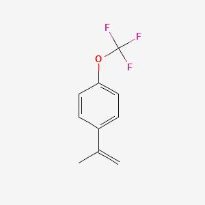 molecular formula C10H9F3O B8377065 Benzene, 1-(1-methylethenyl)-4-(trifluoromethoxy)- 