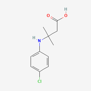 3-(4-Chlorophenylamino)-3-methylbutanoic acid