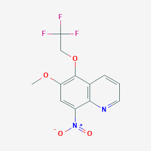 6-Methoxy-8-nitro-5-(2,2,2-trifluoroethoxy)quinoline
