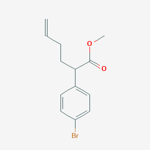 Methyl 2-(4-bromophenyl)hex-5-enoate