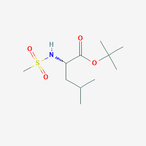 (S)-tert-butyl 4-methyl-2-(methylsulfonamido)pentanoate