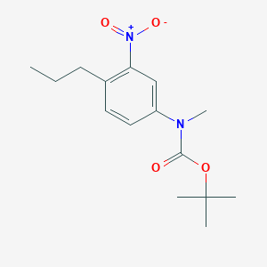 Methyl-(3-nitro-4-propyl-phenyl)-carbamic acid tert-butyl ester