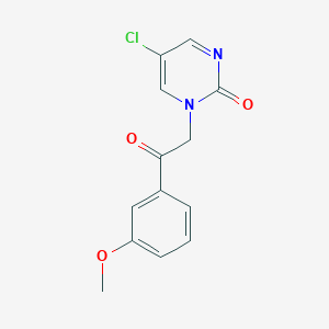 5-Chloro-1-(3-methoxyphenacyl)pyrimidin-2-one