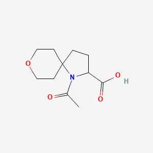 1-Acetyl-8-oxa-1-azaspiro[4.5]decane-2-carboxylic acid