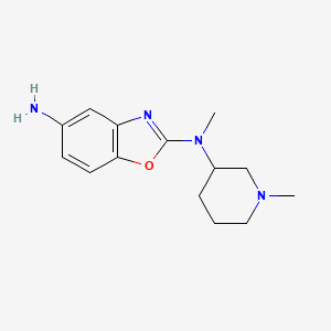 N2-Methyl-N2-(1-methyl-piperidin-3-yl)-benzooxazole-2,5-diamine