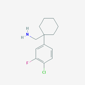 [1-(4-Chloro-3-fluorophenyl)cyclohexyl]methanamine