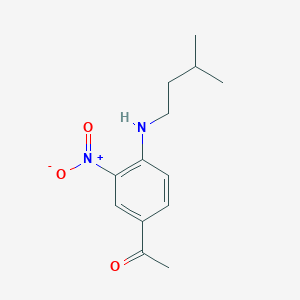 1-[4-(3-Methyl-butylamino)-3-nitro-phenyl]-ethanone