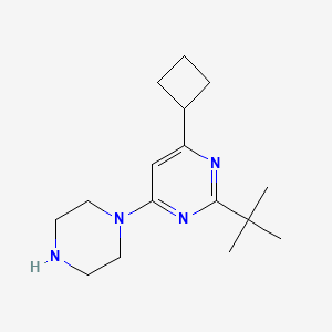2-tert-Butyl-4-cyclobutyl-6-(piperazin-1-yl)pyrimidine