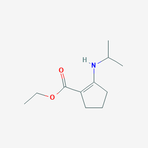 2-Isopropylamino-cyclopent-1-enecarboxylic acid ethyl ester