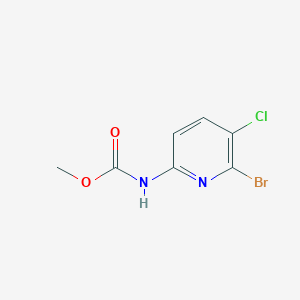 molecular formula C7H6BrClN2O2 B8377601 Methyl 6-bromo-5-chloropyridin-2-ylcarbamate 