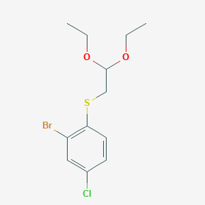 2-Bromo-1-[(2,2-diethoxyethyl)thio]-4-chlorobenzene