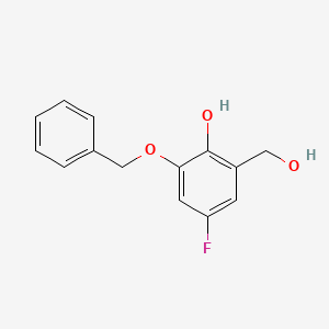 4-Fluoro-2-(hydroxymethyl)-6-[(phenylmethyl)oxy]phenol