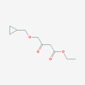 molecular formula C10H16O4 B8377642 Ethyl 4-(cyclopropylmethoxy)-3-oxobutanoate 