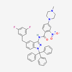 N-[5-(3,5-difluoro-benzyl)-1-trityl-1H-indazol-3-yl]-4-(4-methyl-piperazin-1-yl)-2-nitro-benzamide