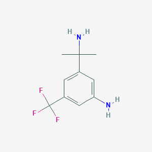 3-(2-Aminopropan-2-yl)-5-(trifluoromethyl)aniline