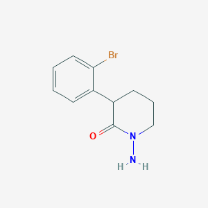 1-Amino-3-(2-bromophenyl)piperidin-2-one