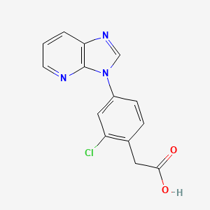 (2-Chloro-4-imidazo[4,5-b]pyridin-3-yl-phenyl)-acetic acid
