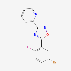 3-(2-Pyridyl)-5-(5-bromo-2-fluorophenyl)-1,2,4-oxadiazole