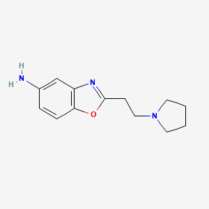 5-Amino-2-(2-pyrrolidin-1-ylethyl)benzoxazole