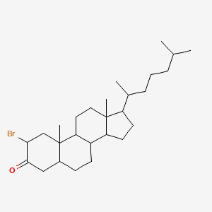 molecular formula C27H45BrO B8377753 2-Bromocholestan-3-onato CAS No. 2042-08-2