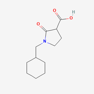 1-(Cyclohexylmethyl)-2-oxopyrrolidine-3-carboxylic acid