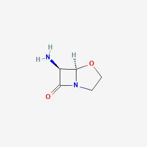 molecular formula C5H8N2O2 B8377817 (5R,6S)-6-amino-4-oxa-1-azabicyclo[3,2,0]heptan-7-one 