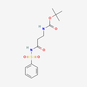 Tert-butyl 3-oxo-3-(phenylsulfonamido)propylcarbamate