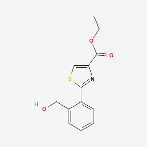 2-(2-Hydroxymethyl-phenyl)-thiazole-4-carboxylic acid, ethyl ester