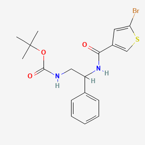 1,1-Dimethylethyl (2-{[(5-bromo-3-thienyl)carbonyl]amino}-2-phenylethyl)carbamate