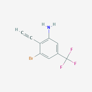 3-Bromo-2-ethynyl-5-(trifluoromethyl)benzenamine