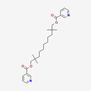 Nicotinic acid, 2,2,10,10-tetramethylundecamethylene ester