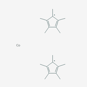 molecular formula C20H30Co B008378 Bis(pentamethylcyclopentadienyl)cobalt(II) CAS No. 74507-62-3