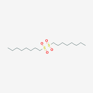 molecular formula C16H34O4S2 B083780 Disulfone, dioctyl CAS No. 13603-70-8