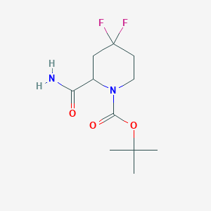 Tert-butyl 2-carbamoyl-4,4-difluoropiperidine-1-carboxylate