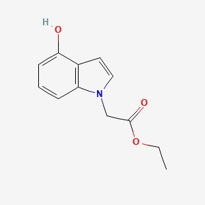 molecular formula C12H13NO3 B8378121 ethyl (4-hydroxy-1H-indol-1-yl)acetate 