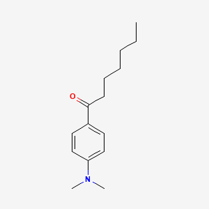 molecular formula C15H23NO B8378229 1-(4-Dimethylaminophenyl)heptan-1-one 
