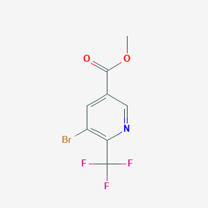molecular formula C8H5BrF3NO2 B8378263 Methyl 5-bromo-6-(trifluoromethyl)nicotinate 