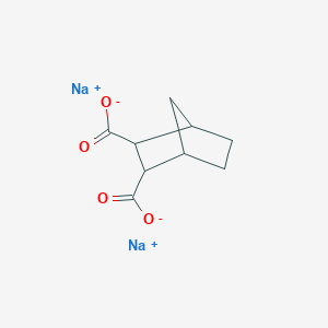 molecular formula C9H10Na2O4 B8378438 Bicyclo[2.2.1]heptane-2,3-dicarboxylicacid, sodium salt (1:2), (1r,2r,3s,4s)-rel- 