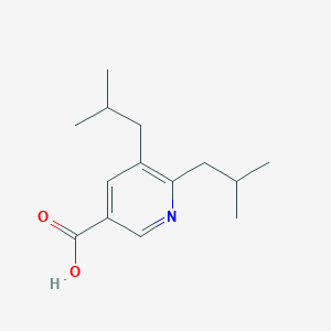 molecular formula C14H21NO2 B8378642 5,6-Diisobutylnicotinic acid 