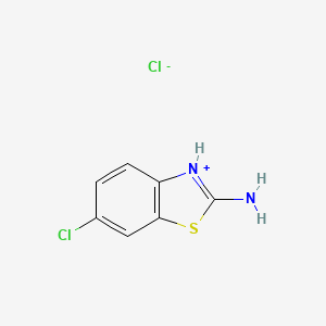 6-Chloro-1,3-benzothiazol-3-ium-2-amine;chloride