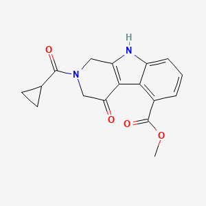 methyl 2-(cyclopropanecarbonyl)-4-oxo-2,3,4,9-tetrahydro-1H-pyrido[3,4-b]indole-5-carboxylate