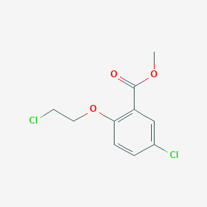 molecular formula C10H10Cl2O3 B8378822 Methyl 5-chloro-2-(2-chloroethoxy)benzoate 