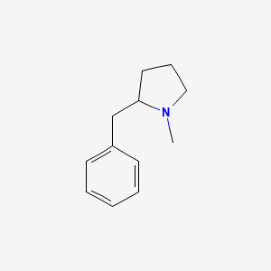 molecular formula C12H17N B8378830 2-Benzyl-1-methylpyrrolidine CAS No. 4266-03-9