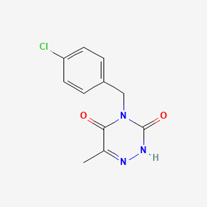 4-(4-chlorobenzyl)-6-methyl-1,2,4-triazine-3,5(2H,4H)-dione