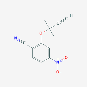 2-(1,1-Dimethylprop-2-ynyloxy)-4-nitrobenzonitrile