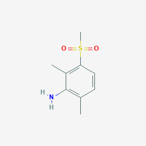 molecular formula C9H13NO2S B083790 2,6-Dimethyl-3-(methylsulfonyl)aniline CAS No. 10311-40-7