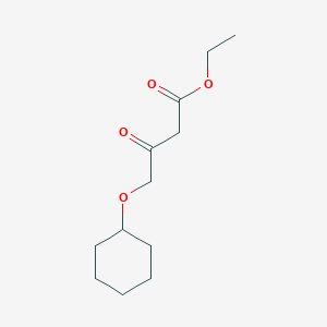 molecular formula C12H20O4 B8379219 Ethyl 4-(cyclohexyloxy)-3-oxobutanoate CAS No. 126930-22-1
