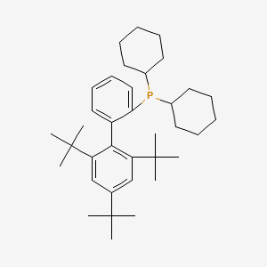 molecular formula C36H55P B8379288 Dicyclohexyl(2',4',6'-tri-tert-butyl-[1,1'-biphenyl]-2-yl)phosphine 