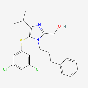 B8379314 1H-Imidazole-2-methanol, 5-((3,5-dichlorophenyl)thio)-4-(1-methylethyl)-1-(3-phenylpropyl)- CAS No. 178980-15-9